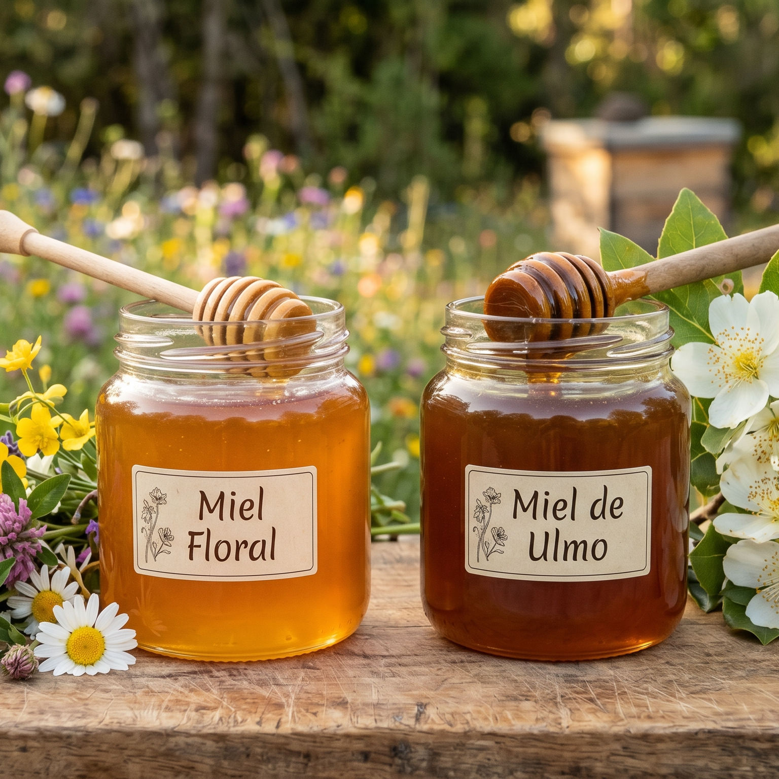 Miel Floral y Miel de Ulmo Panalia